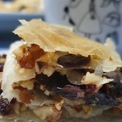 Baklava with dates A picture of Baklava with dates.