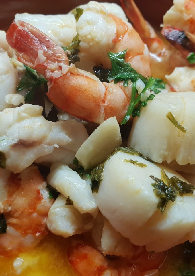 Una foto de Guiso de rape sin gluten