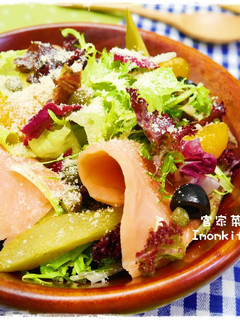 燻鮭魚沙拉 的食譜成品照片
