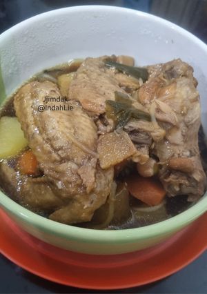 Foto resep Jjimdak / Semur ayam ala Korea