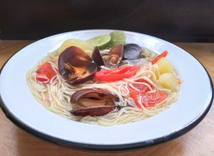 Una foto de Sopa de Choros (Mejillones)👍🇵🇪