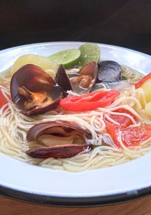 Una foto de Sopa de Choros (Mejillones)👍🇵🇪