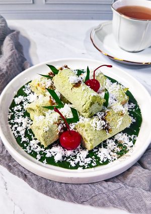 Foto resep Kue Putu Pandan tanpa Bambu