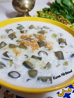 صورة لوصفة لبنية الفول الأخضر