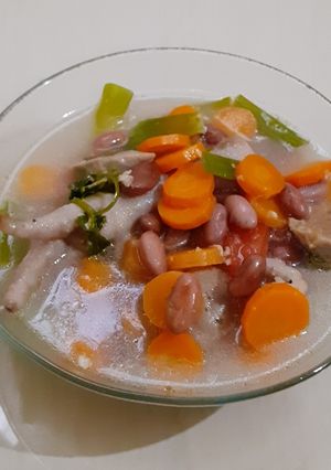 Foto resep Sup ceker kacang merah