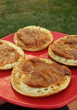 Una foto de Hotcakes de Banana y Avena
