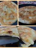 Focaccina in padella patate e guanciale