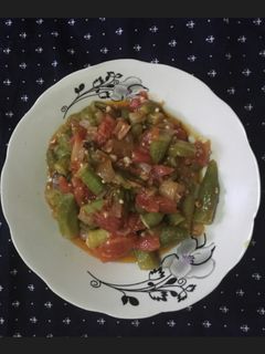 صورة لوصفة باميه بالزيت