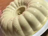 Flan cremoso de turrón y nata