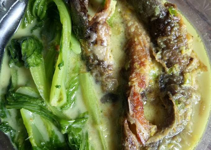 Resep: Lele goreng santan sawi pahit Murah