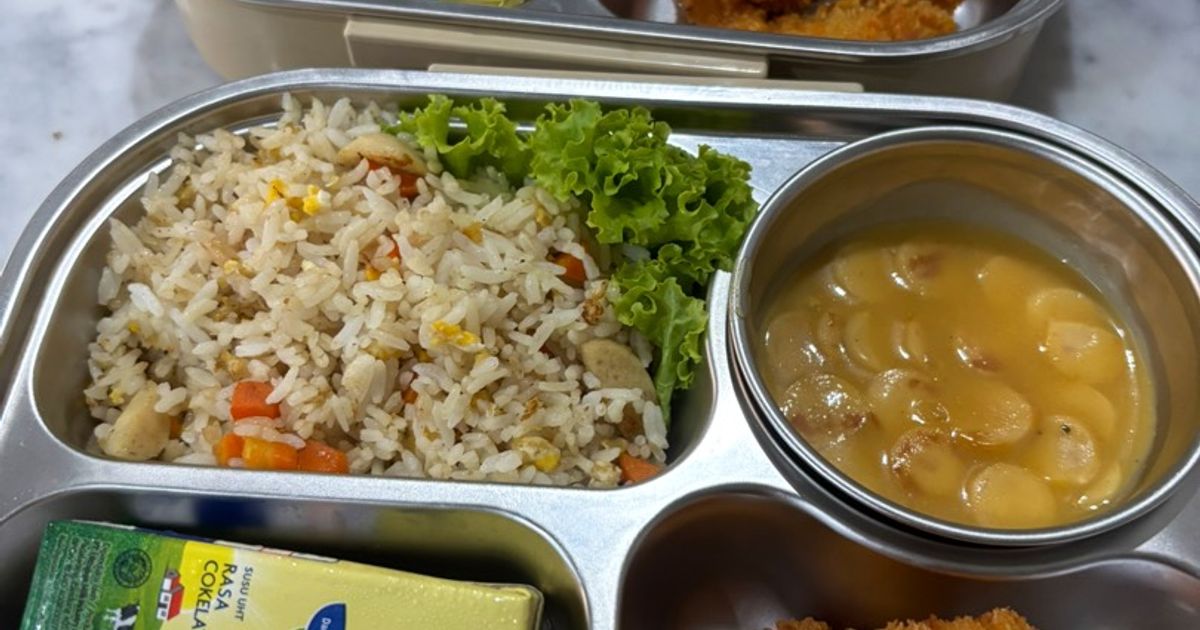 Menu bekal anak (tempura udang)