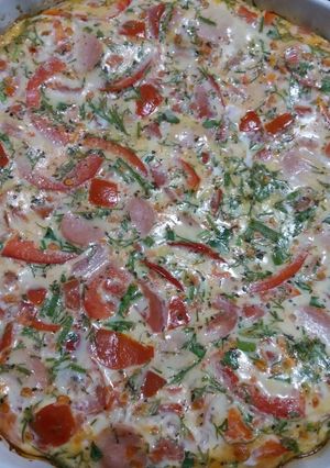 Фото Итальянская фритатта с овощами.