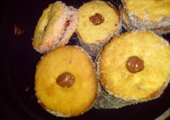 Recipe of Quick Chocolate icing tarts with coconut