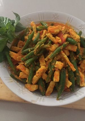 Foto resep Buncis tempa bumbu kuning