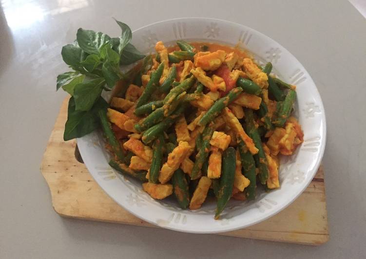 Bahan Membuat Buncis tempa bumbu kuning Lezat