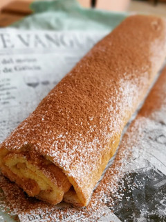 Una foto de Bracito de tiramisú de turrón (sin gluten)