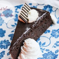 A picture of Red Wine Chocolate Cake.