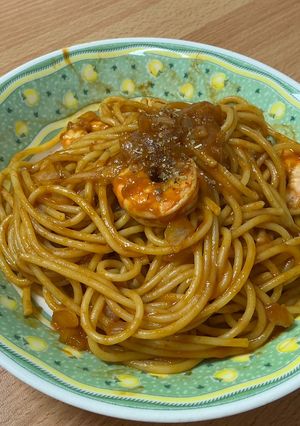 蕃茄奶油蝦義大利麵 的食譜成品照片