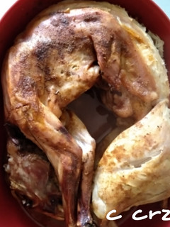 Una foto de Conejo asado en microondas