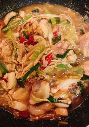 รูปของ หมกหม้อหน่อไม้ไก่🍗 style by barbie👩🏼‍🍳