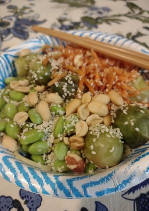 A picture of Veggie protein bowl.