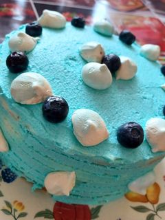 Áfonyás - sajtkrémes torta recept fotója
