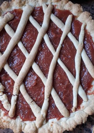Una foto de Pastafrola de membrillo