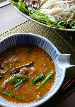 A picture of Spicy and Delicious! Sesame Miso Dipping Sauce for Tsukemen.
