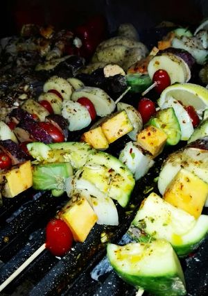 Una foto de 💥Brochetas de verduras para acompañar el asado💥