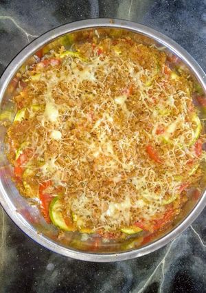 Una foto de Gratín de zucchinis y tomates a la provenzal