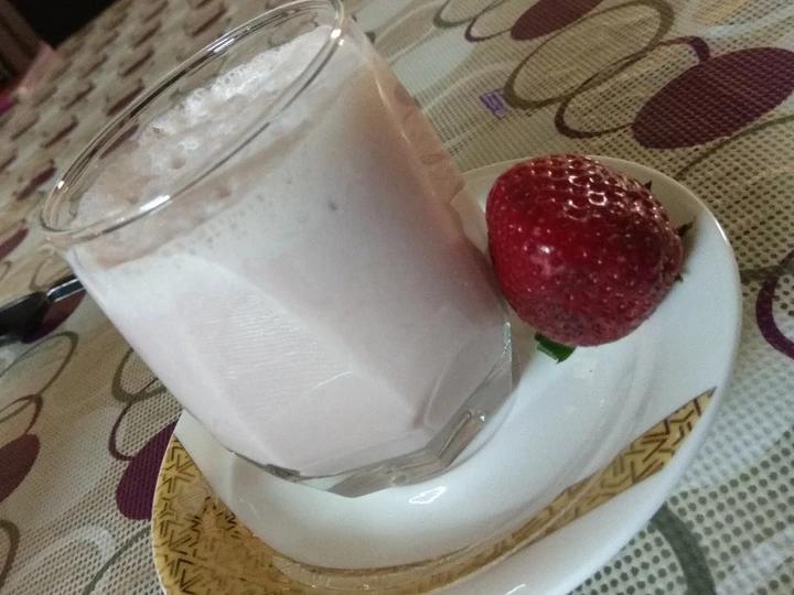 Easy Steps to Prepare Healthy strawberry banana smoothie the Perfect Really delicious