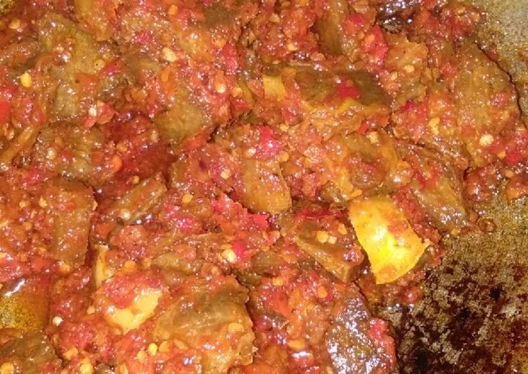 Langkah Mudah untuk Menyiapkan Sambalado daging Sapi, Bikin Ngiler