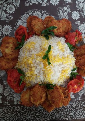 عکسی از دستور کتلت بدون گوشت😁