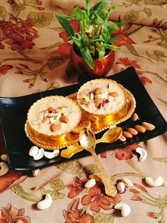 A picture of Almond kheer (badam payasam).
