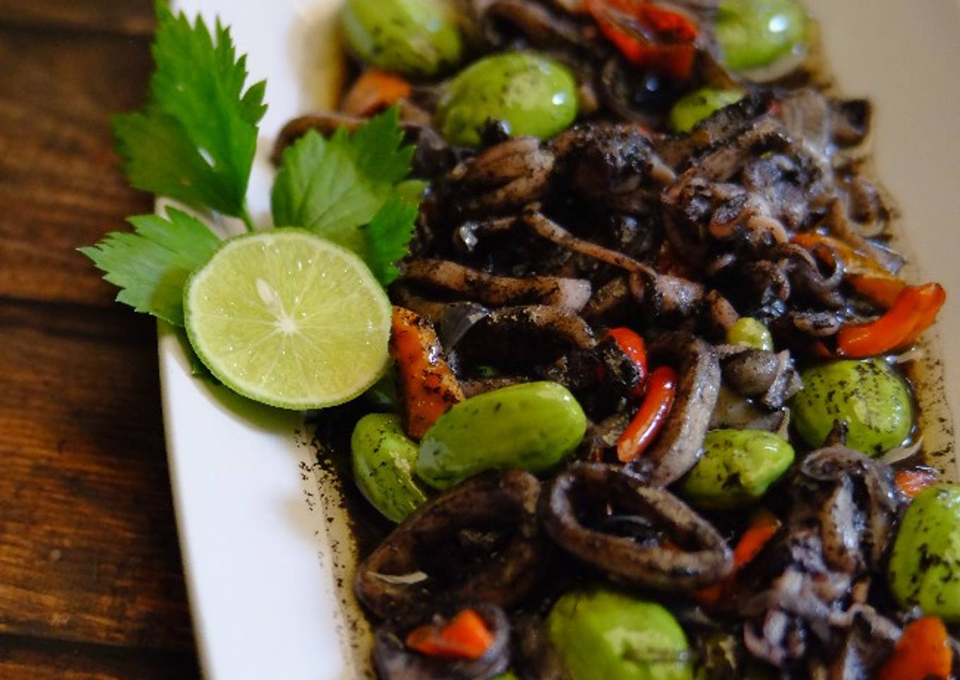 galet cumi hitam goreng pedas