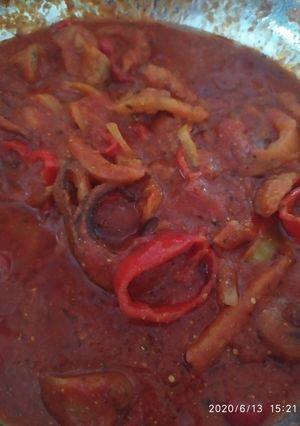 Φωτογραφία της συνταγής Κόκκινη σάλτσα με σουπιές