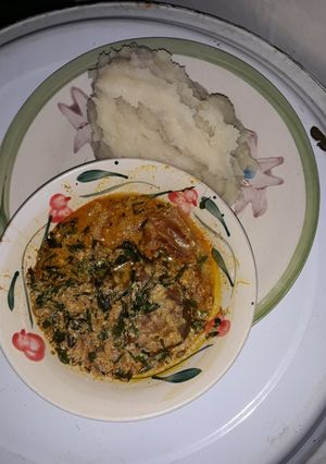 A picture of Egusi soup.