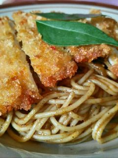 Foto resep Spaghetti Curry With Chicken Katsu