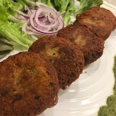 A picture of Chicken Shami kebab.