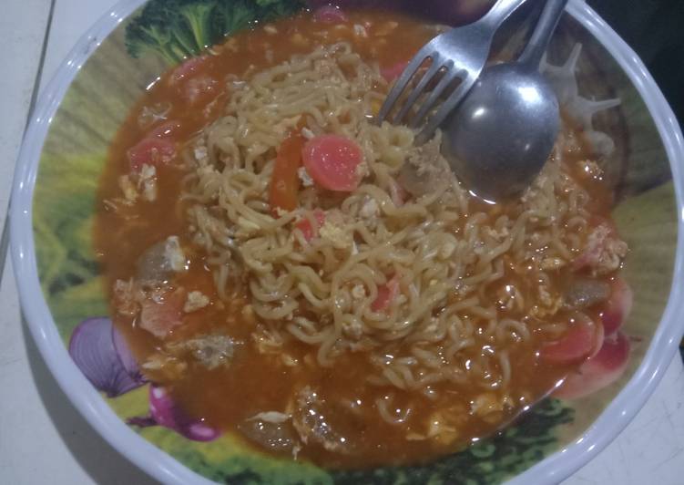 Cara Gampang Membuat Mie tek tek indomie goreng yang Enak