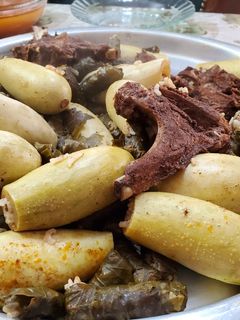 صورة لوصفة كوسا وورق عنب بالريش