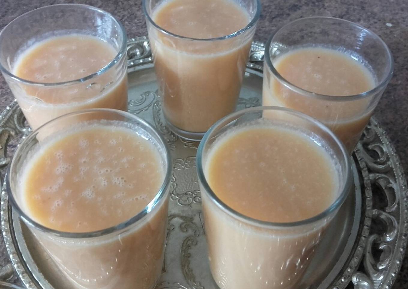 Batido de zanahoria y plátano / comida de Marruecos