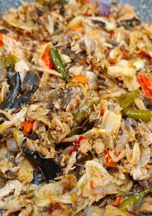 Foto resep Cakalang asap suwir pedas