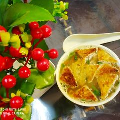 A picture of Veggie and dal soup.