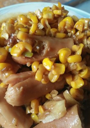 Foto resep Sosis jagung kecap