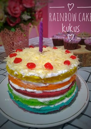 Foto resep Rainbow Cake Kukus