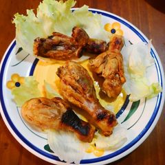 A picture of Ayam Bakar dg Sambal Padang🇮🇩 (Padang'sGrilledChicken w Sauce).