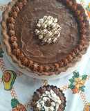 Tarta integral de dulce de leche coco y chocolate