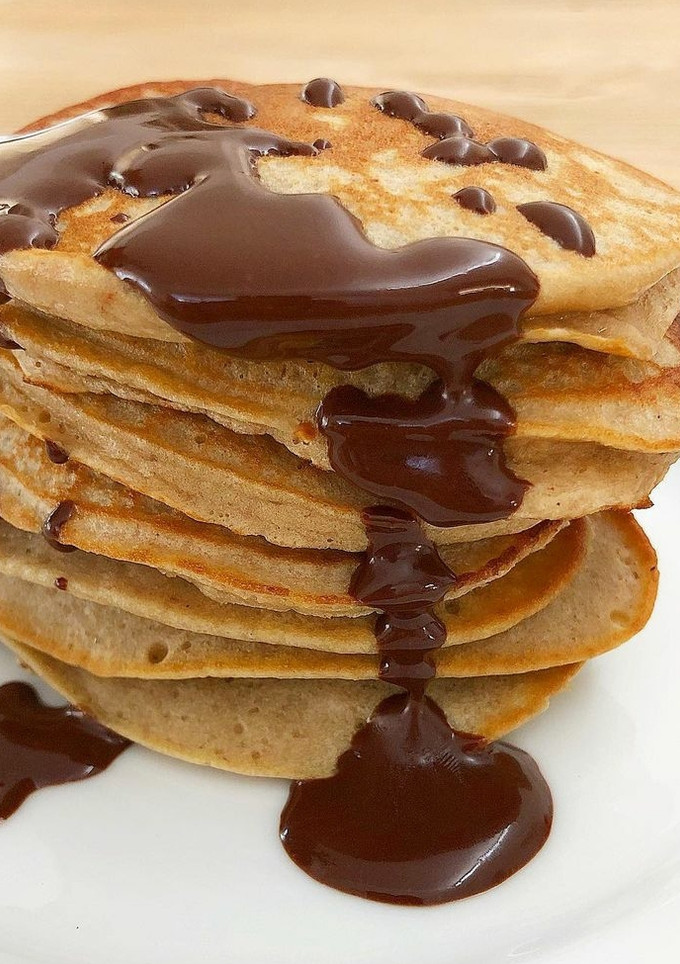Una foto de Tortitas otoñales de castañas y calabaza 🥞🌰🎃