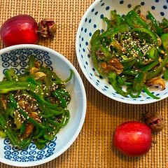 A picture of Japanese Sweet Green Pepper Fry.